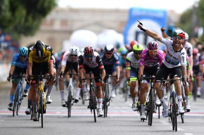 The finish of stage 13 of the Giro d'Italia