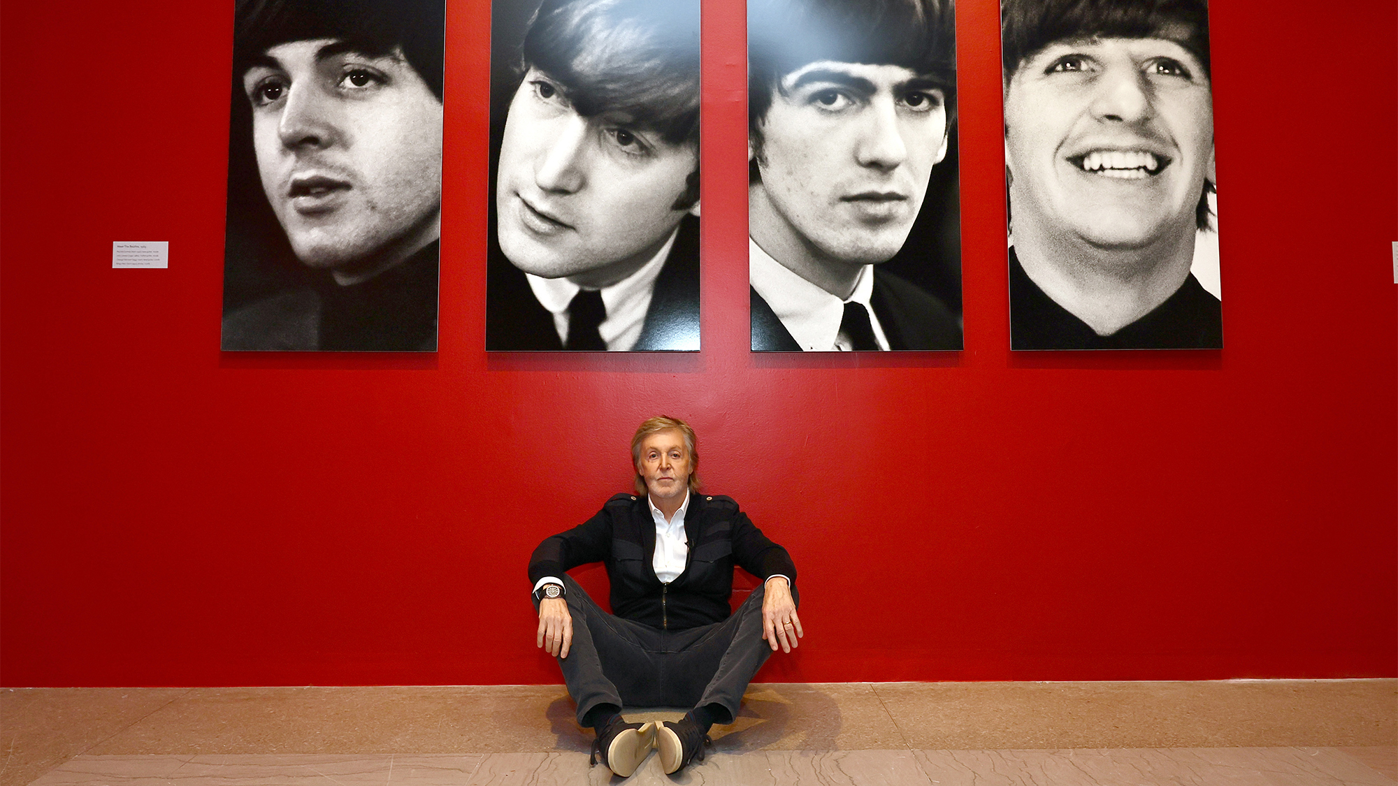 Sir Paul McCartney visits Paul McCartney Photographs 1963-64: Eyes of the Storm at Brooklyn Museum on April 29, 2024 in Brooklyn, New York. 