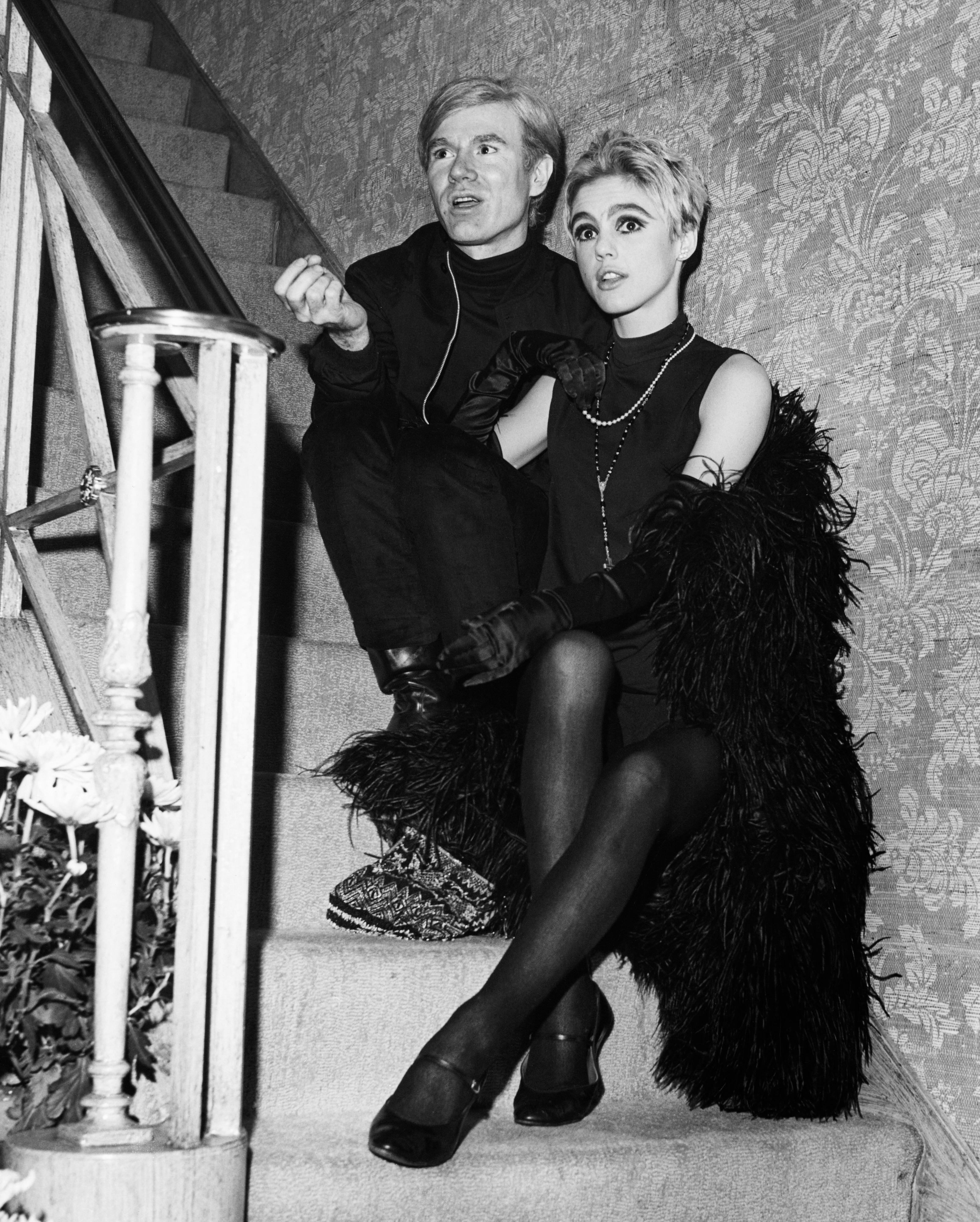 Andy Warhol and Edie Sedgwick.