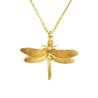 dragonfly with golden chain
