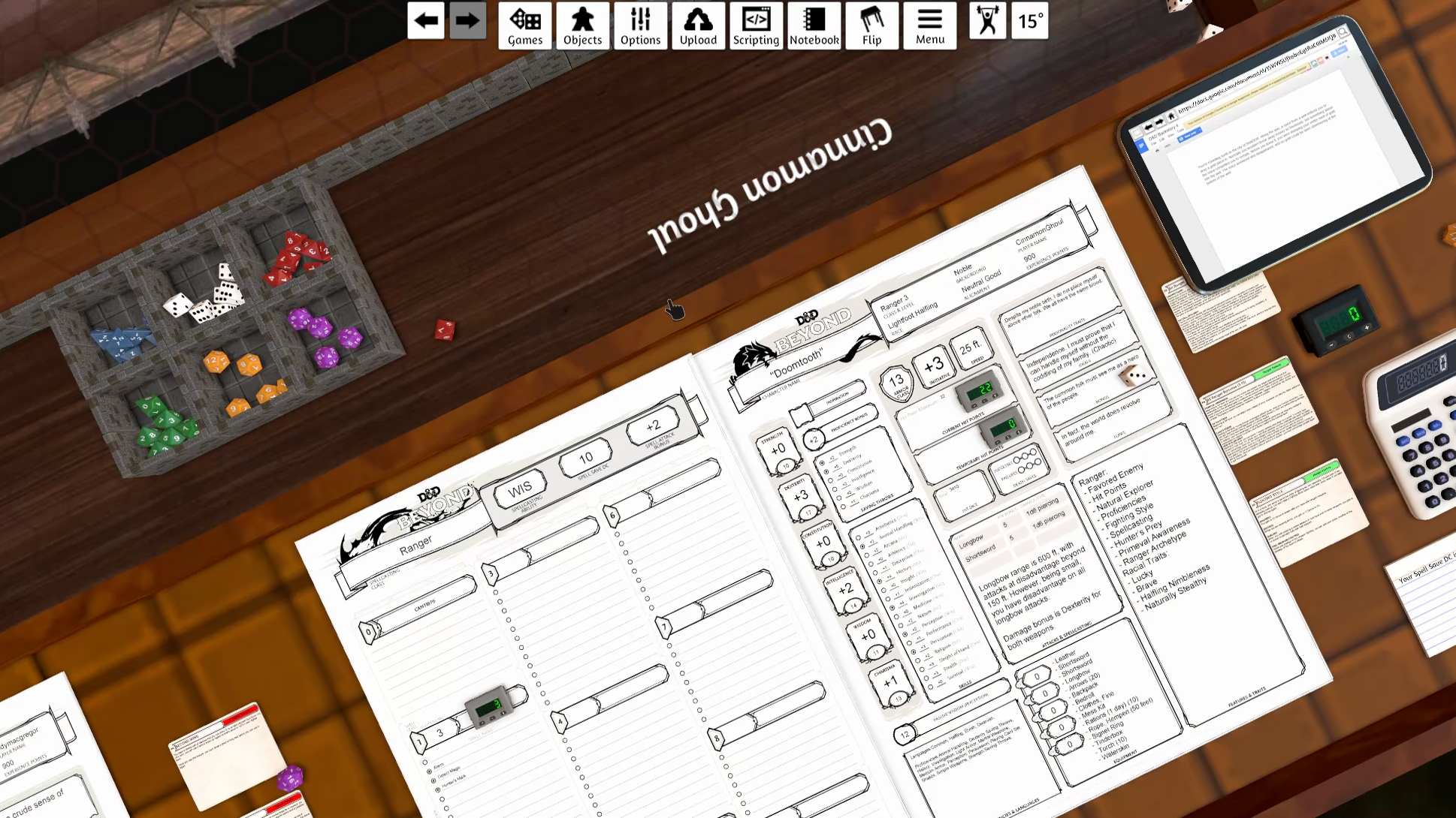 how to use tabletop simulator dungeon world