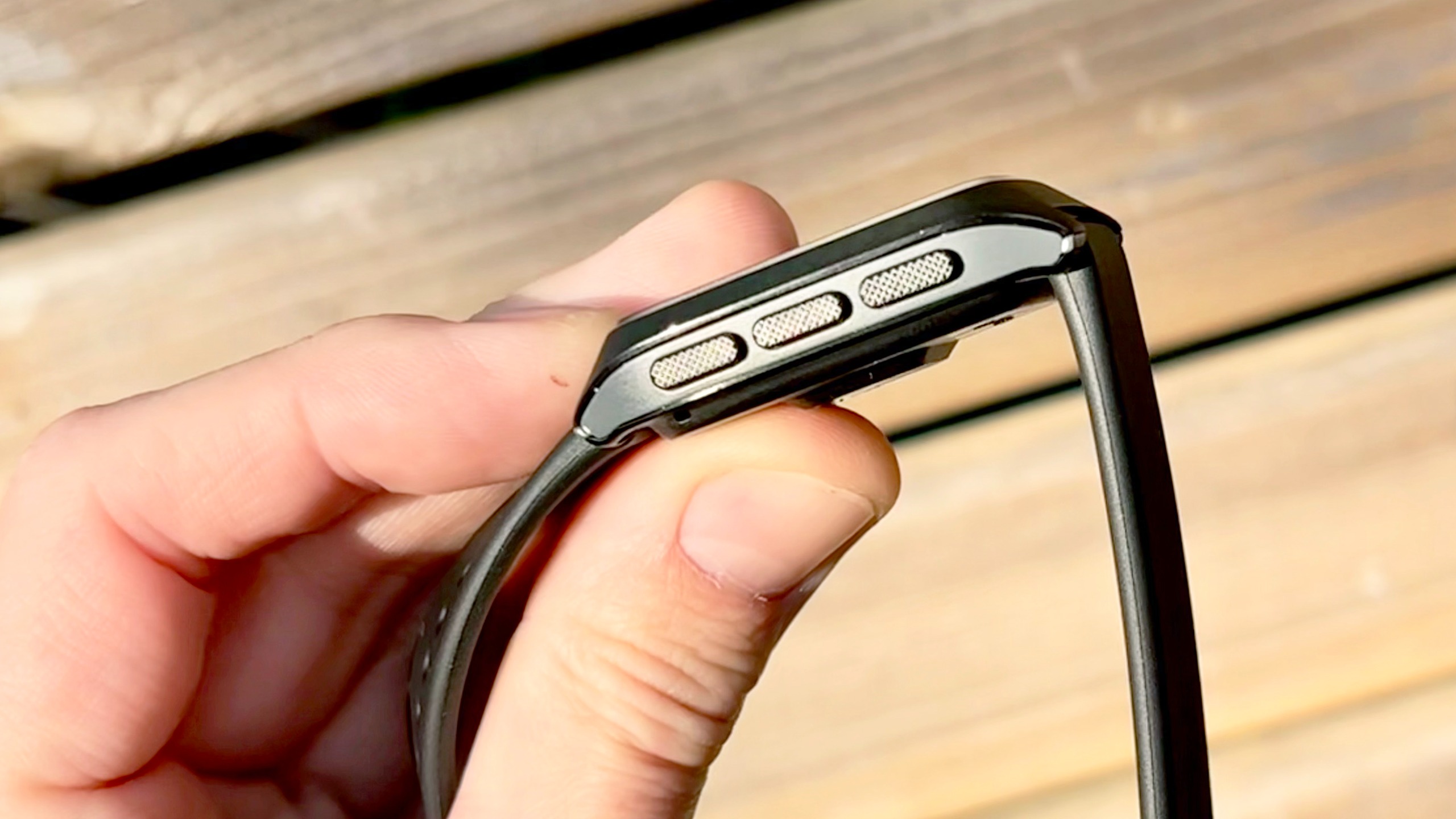 Close-up of the Pebble Time 2 smartwatch
