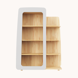 wood modern bookcase