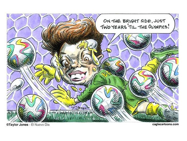 Editorial cartoon Brazil Olympics