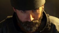 Call of Duty: Modern Warfare 4 campaign closeup of Capt. John Price shrouded in shadow.