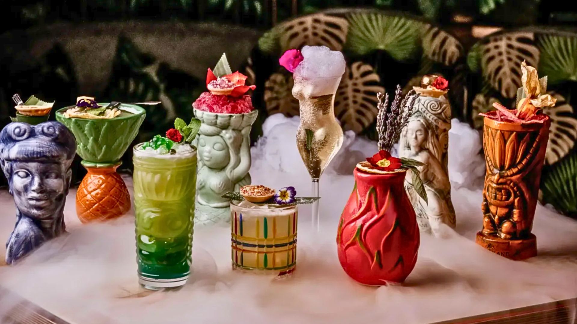 an image of some of the cocktails on offer at Laki Kane on a table in the restaurant