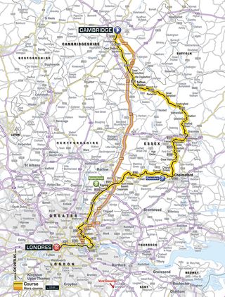 Tour de France 2014 stage 3 map