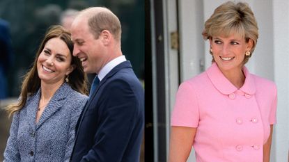 Prince William's sweet prediction for Kate Middleton revealed, seen here side-by-side with Princess Diana