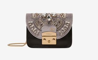 Styles bag with crystal embellishments.