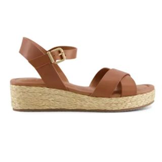 tan and rattan woven sandals