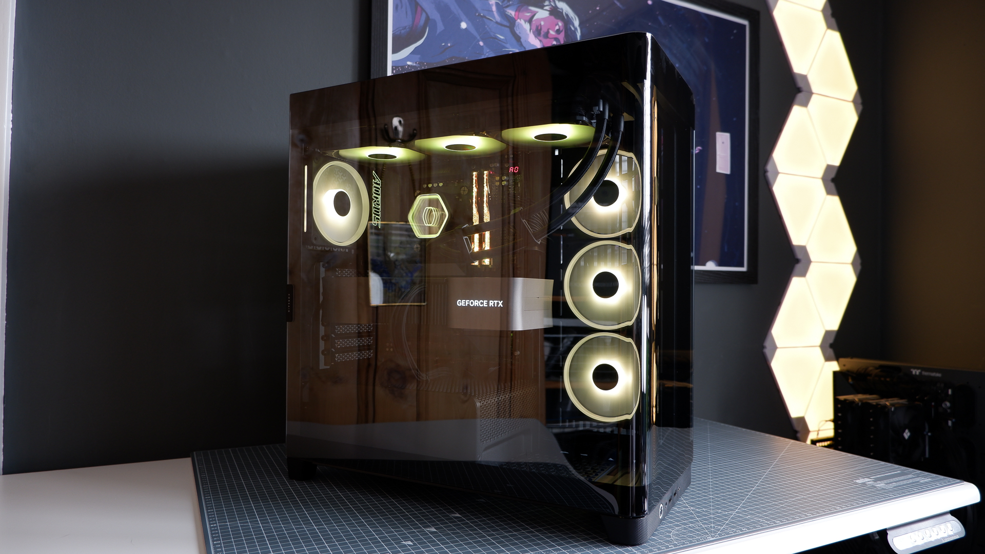 Corsair Frame 4500X ATX PC case throughout a PC build for testing.