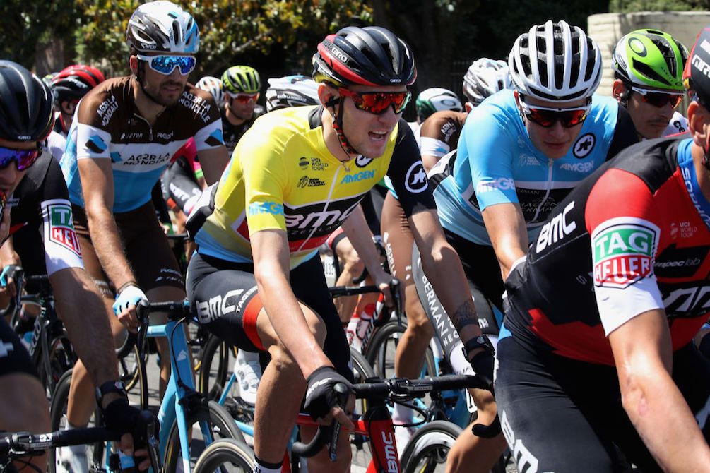 Race leader Tejay van Garderen (BMC) has time for a chat during stage 5 of the the 2018 Tour of California