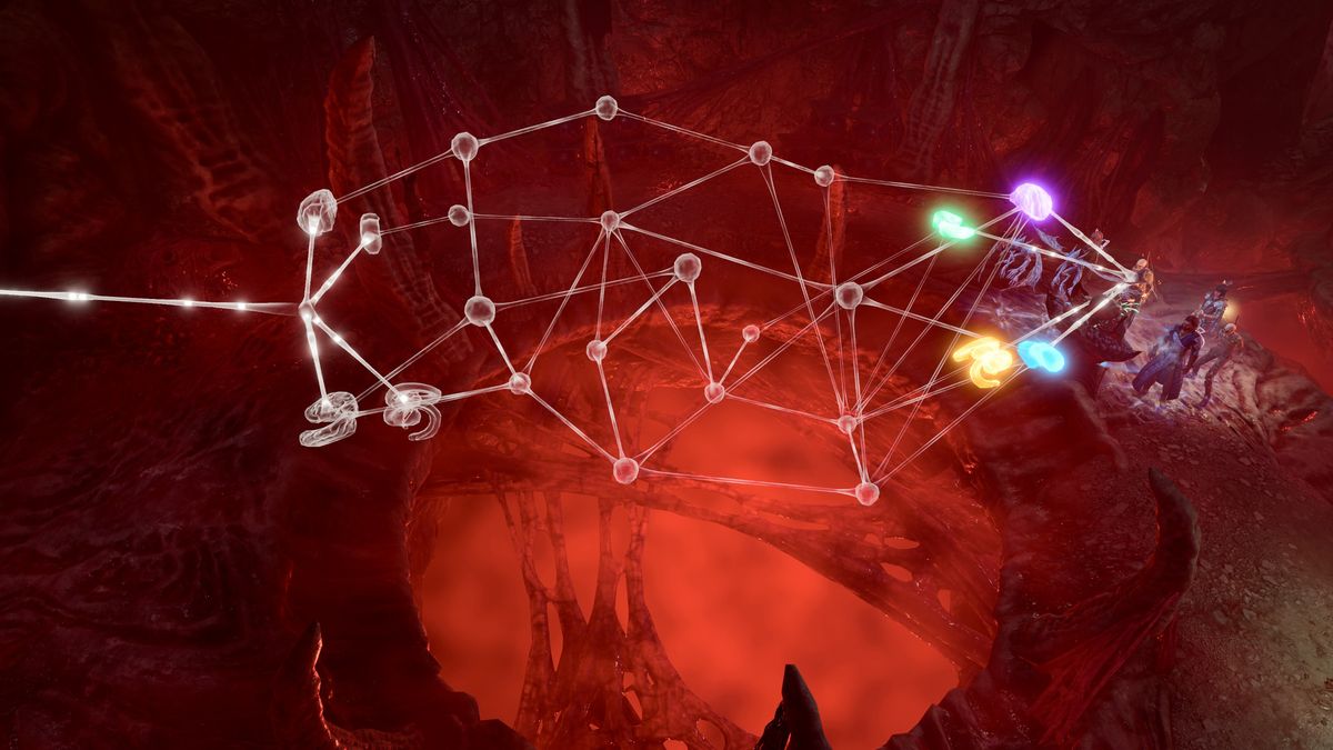 Baldur&#039;s Gate 3 brain puzzle - connecting the nodes