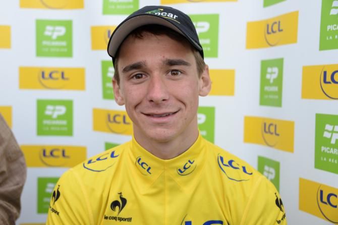 A happy Bryan Coquard in yellow