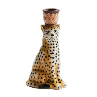 Cheetah Candlestick