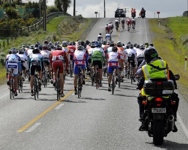 The race gets underway