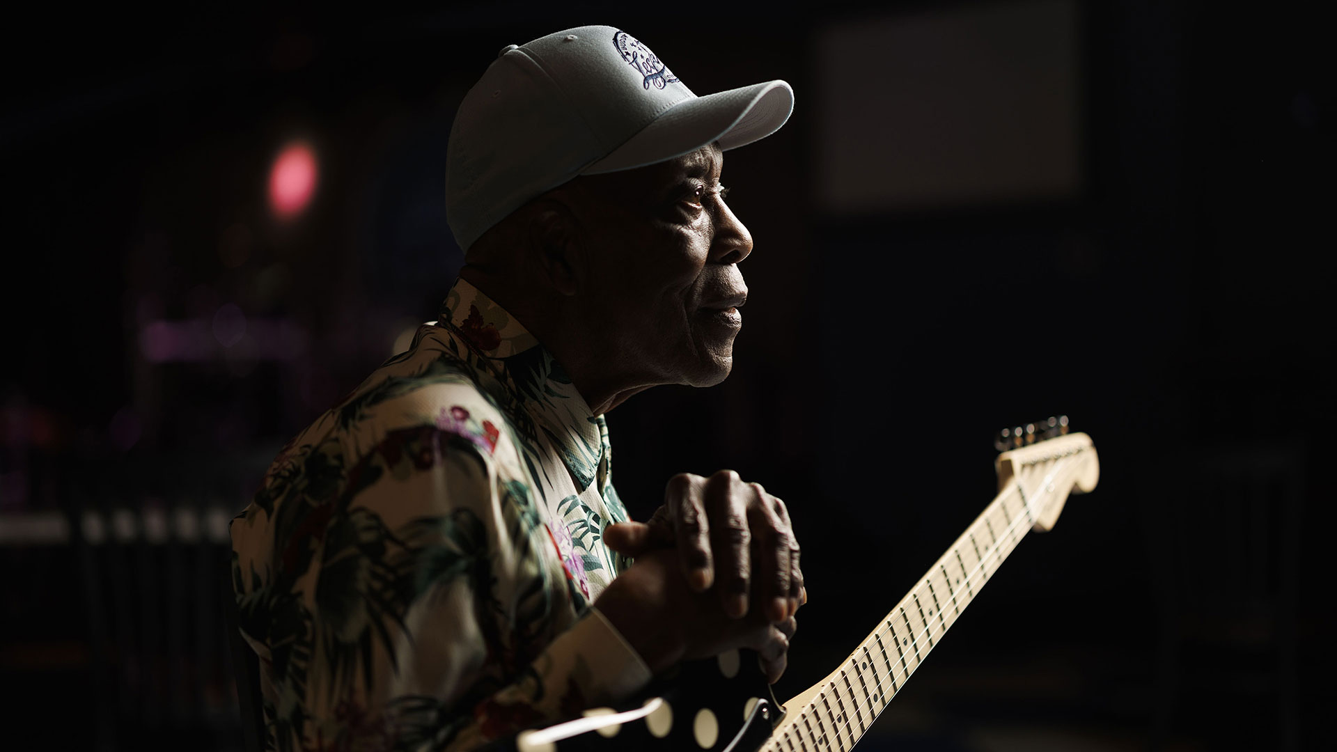 Buddy Guy poses for a portrait at Buddy Guy Legends on June 10, 2024 in Chicago
