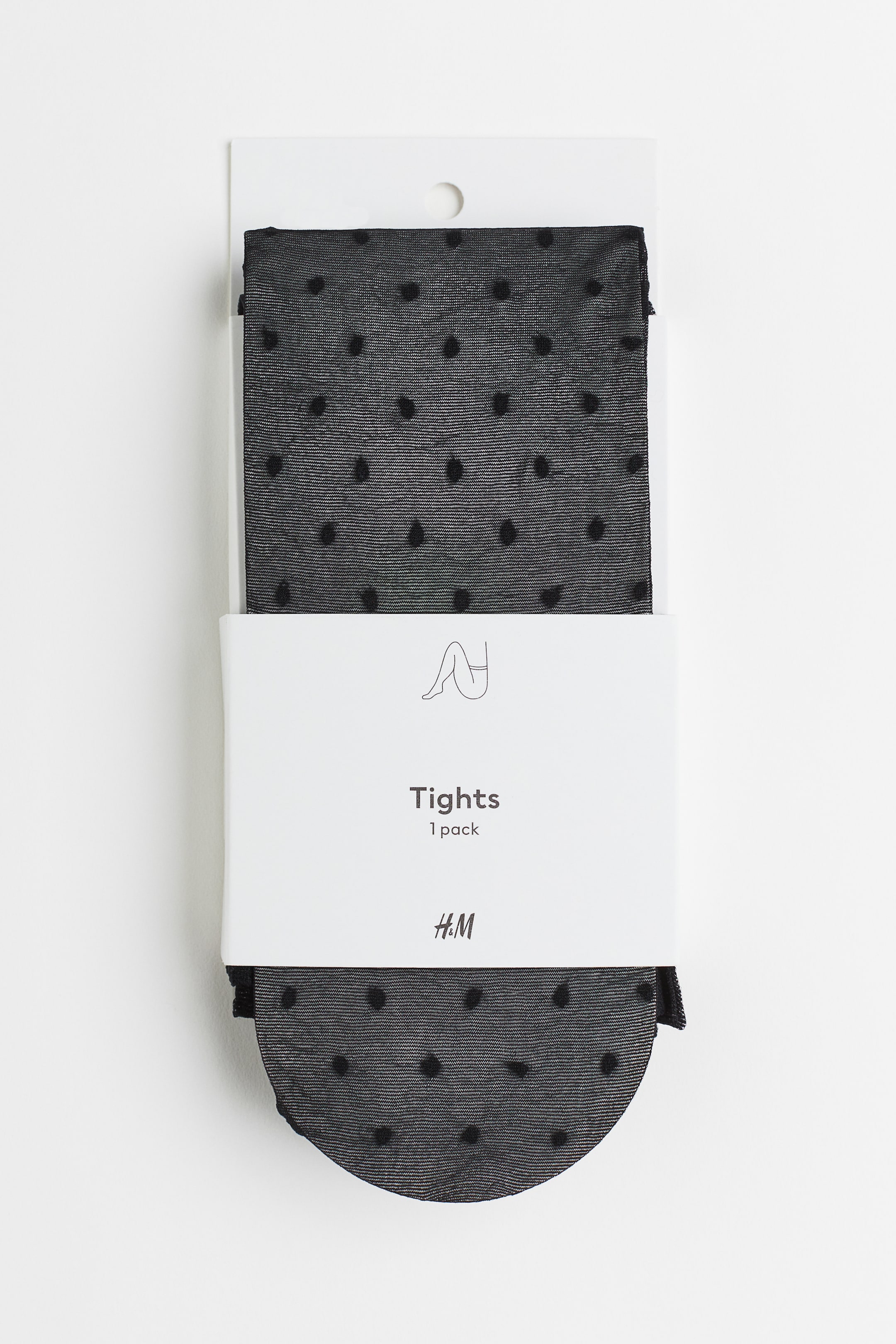 Spotted Tights 20 Denier - Black/spotted