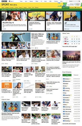 During the Rio Olympics, the BBC offered thousands of web pages and over 3,000 hours of video to watch on its website