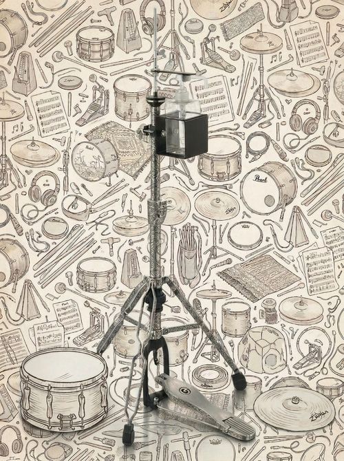 Hi-hat sanitizer station kit