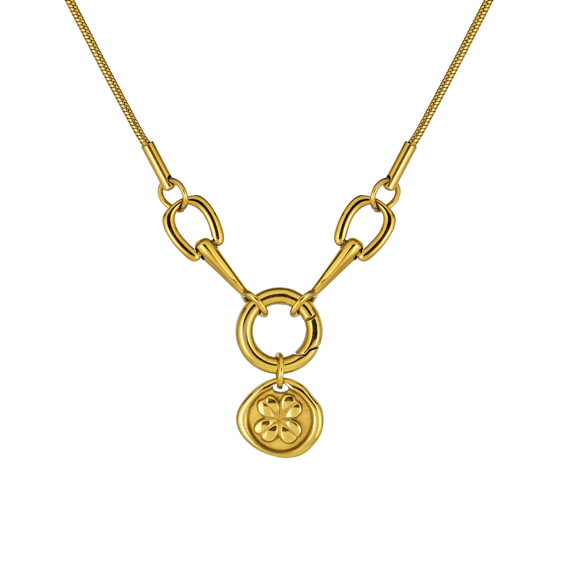 Lucky Charm Necklace in Gold