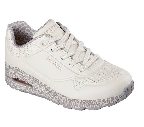 Women's Uno-Safari Time Sneaker (White/leopard)