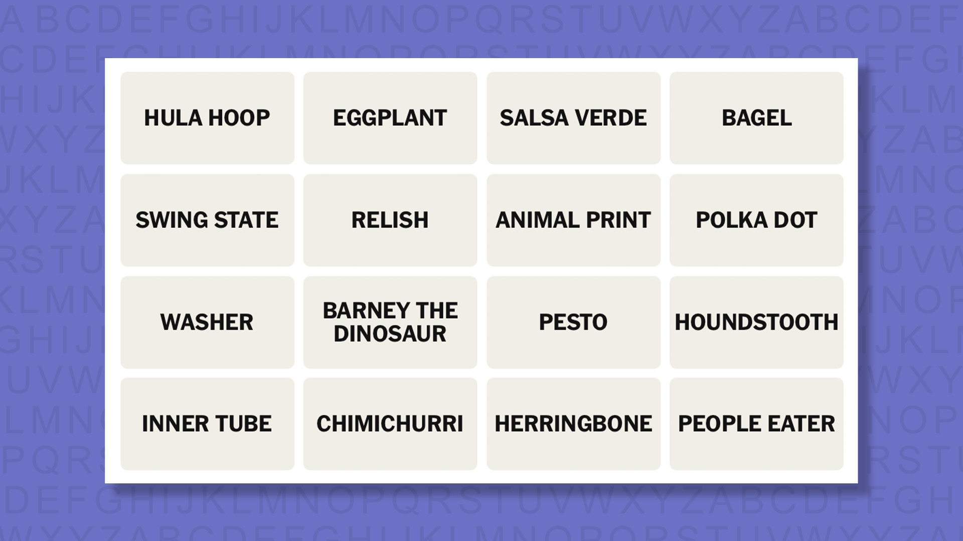 NYT Connections hints for game 880 on a purple background