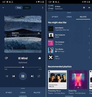 Youtube Music Related Tab