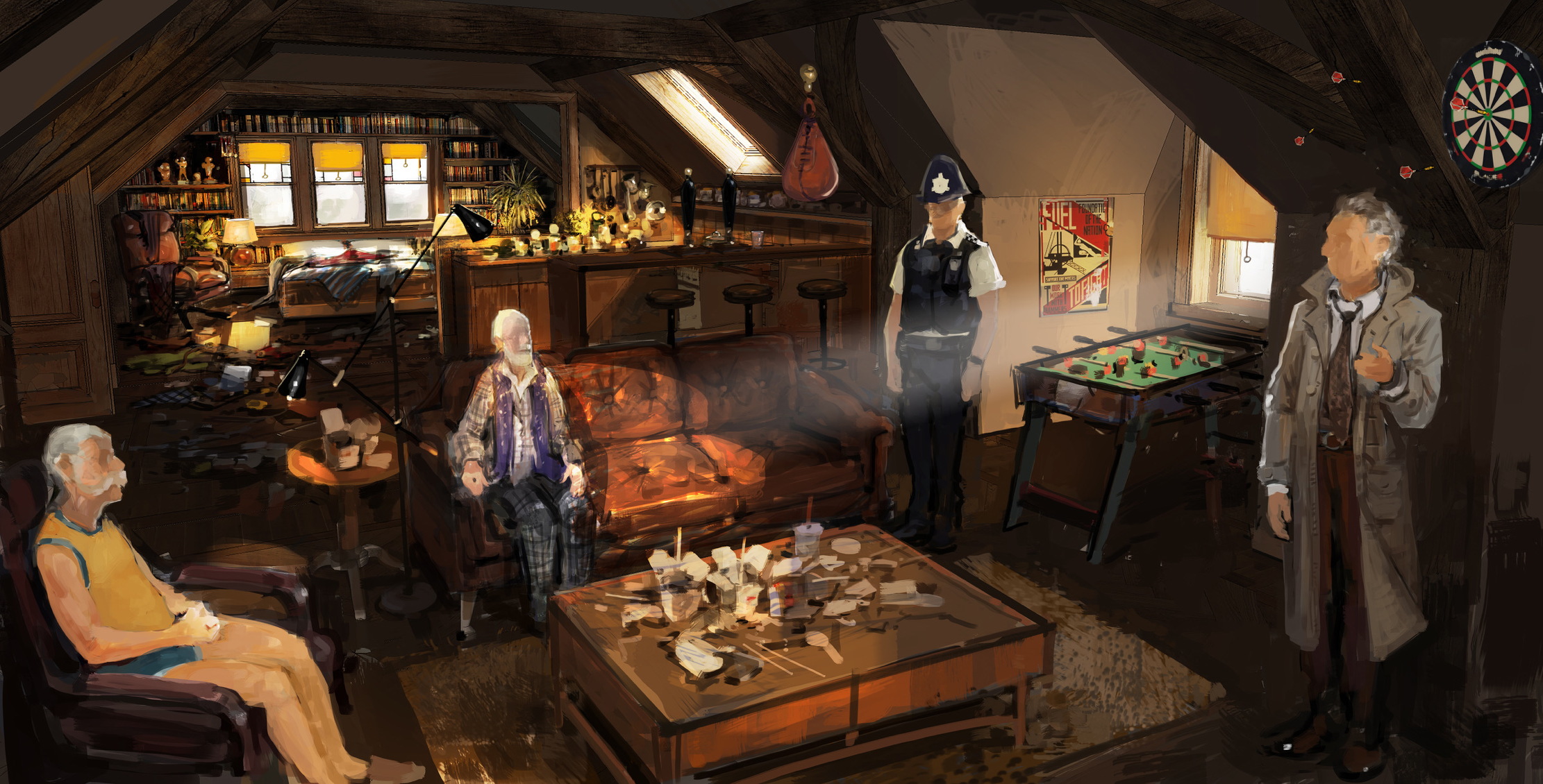 Concept art of Ron&#039;s room