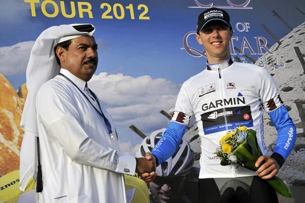 Ramunas Navardauskas (Garmin-Barracuda) leads the best young rider classification.