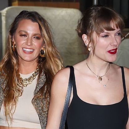 Blake Lively and Taylor Swift in New York on September 30, 2023.