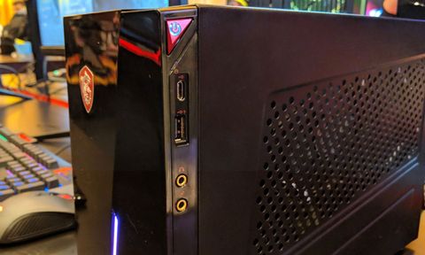 Msi Infinite S Mid Level Gaming In A Pint Sized Case Tom S Hardware