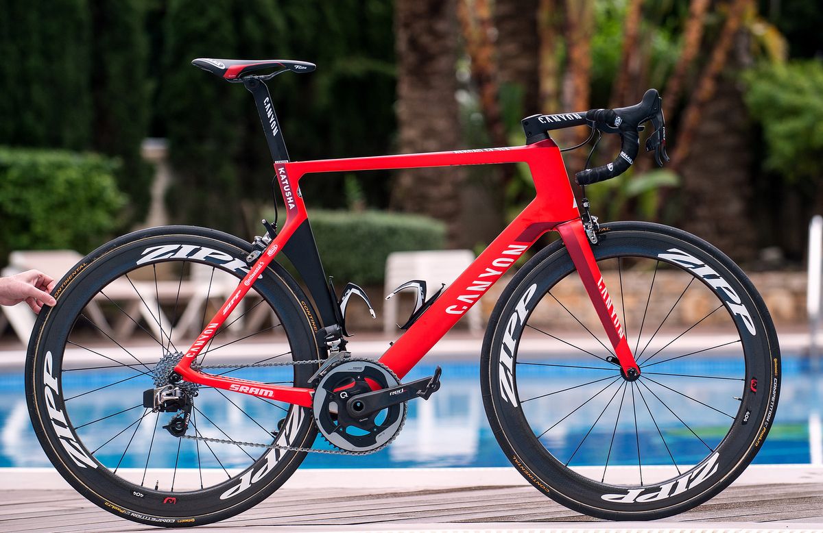 The 2016 Katusha team bike