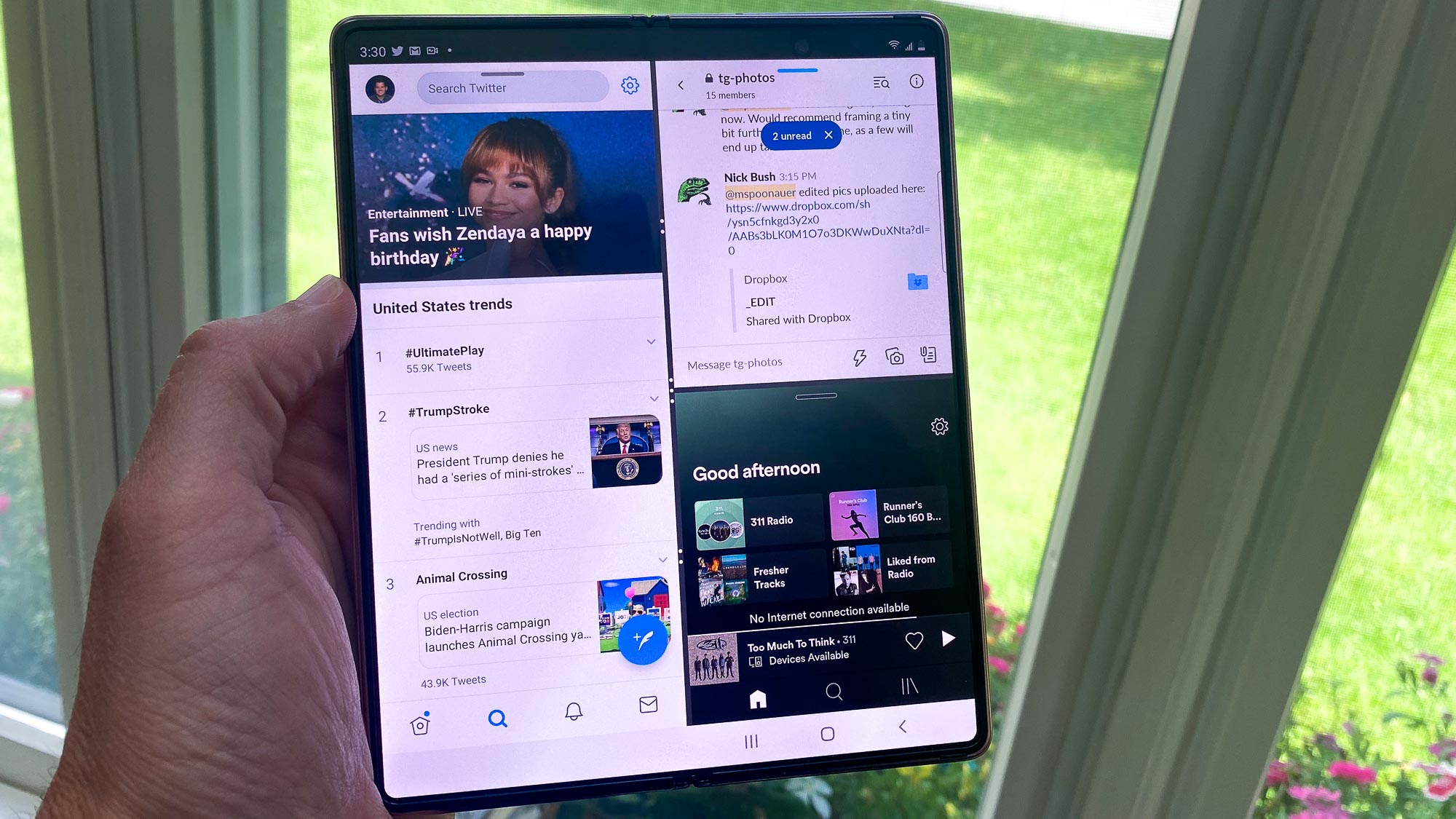 Samsung Galaxy Z Fold 2 review multi-active window