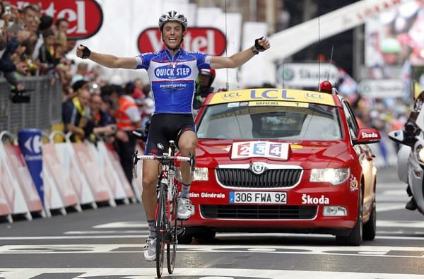 Sylvain Chavanel (Quick Step) soloed to victory in Spa.