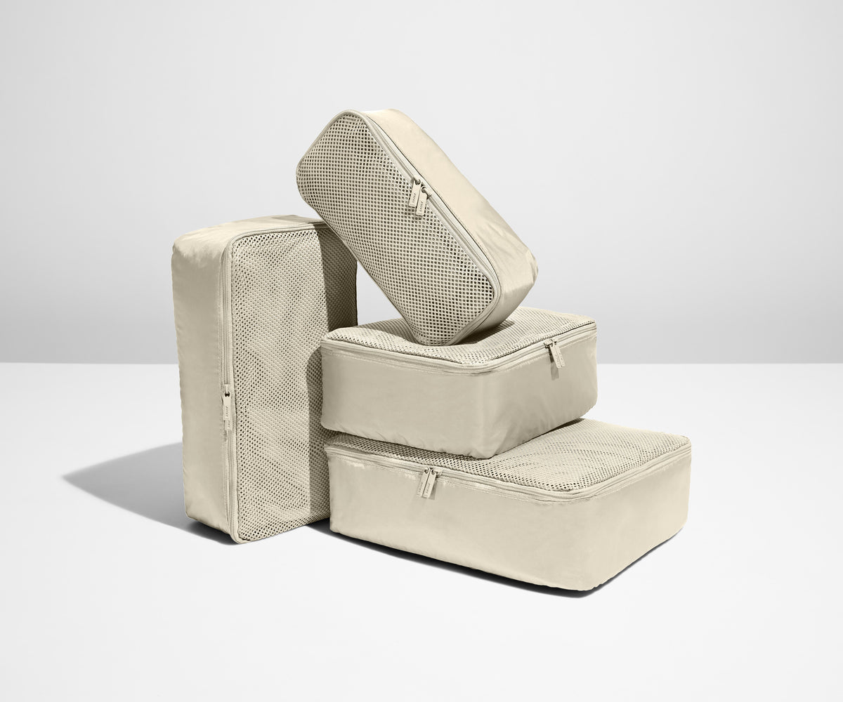 The Insider Packing Cubes in Salt White