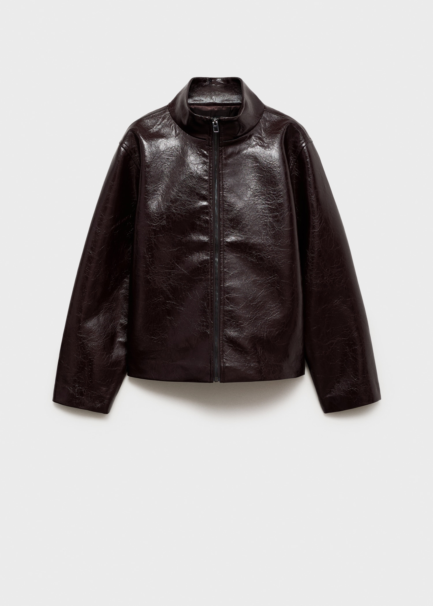 Perkins Collar Texture Jacket - Women | Mango United Kingdom