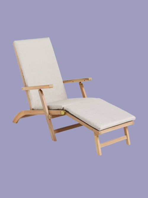 Acacia Wood Foldable Garden Steamer Chair