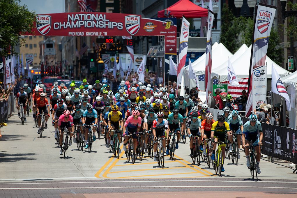 The men's field at the US Pro Road Race