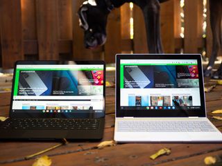 Pixelbook Go and the OG Pixelbook side by side