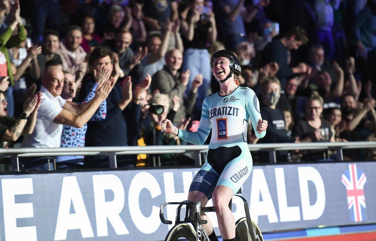 Katie Archibald wins on round 3 of the UCI Track Champions League in London