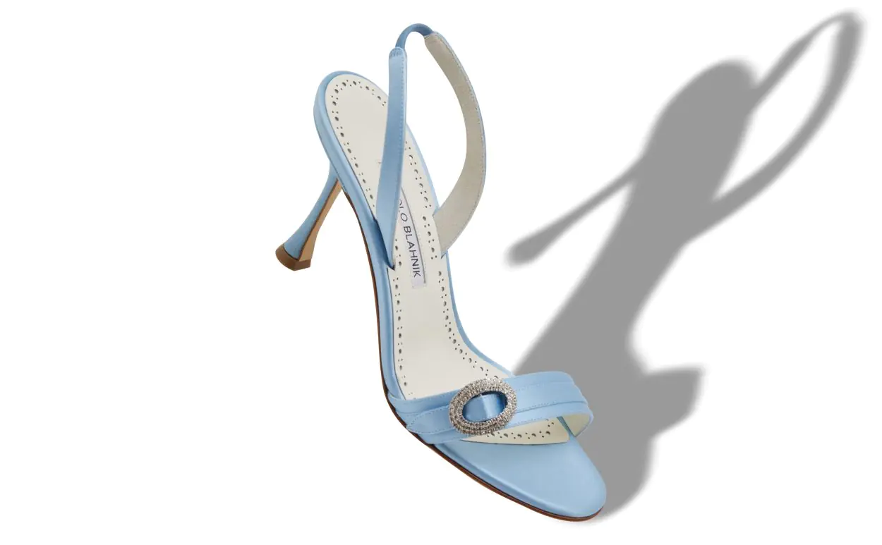 Manolo Blahnik blue heels