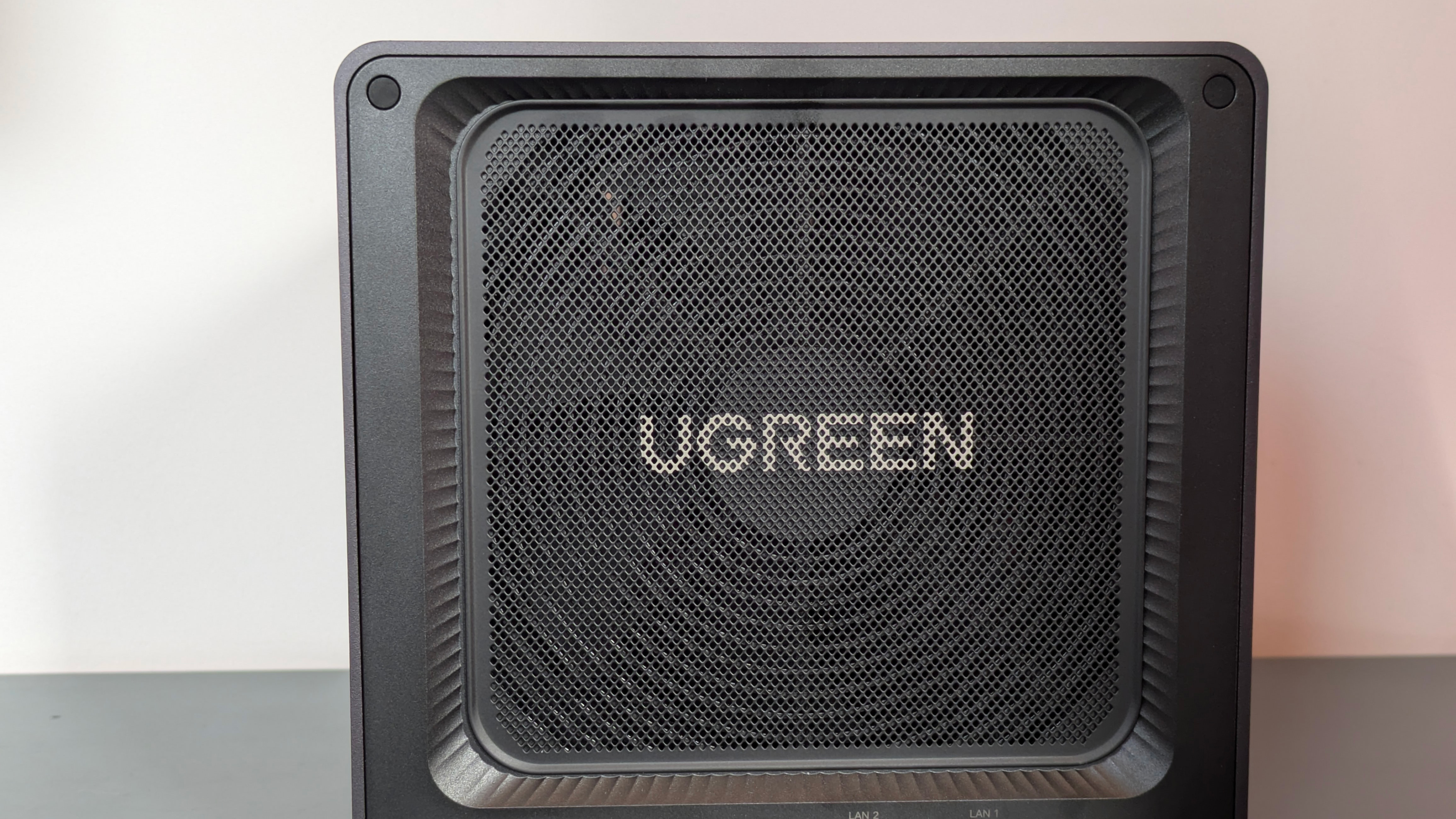 TheUGREEN NASync DXP4800 Plus on a desk