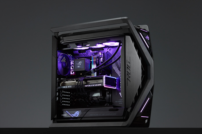 ASUS From the Shadows custom PC build with ASUS motherboard and AIO cooler