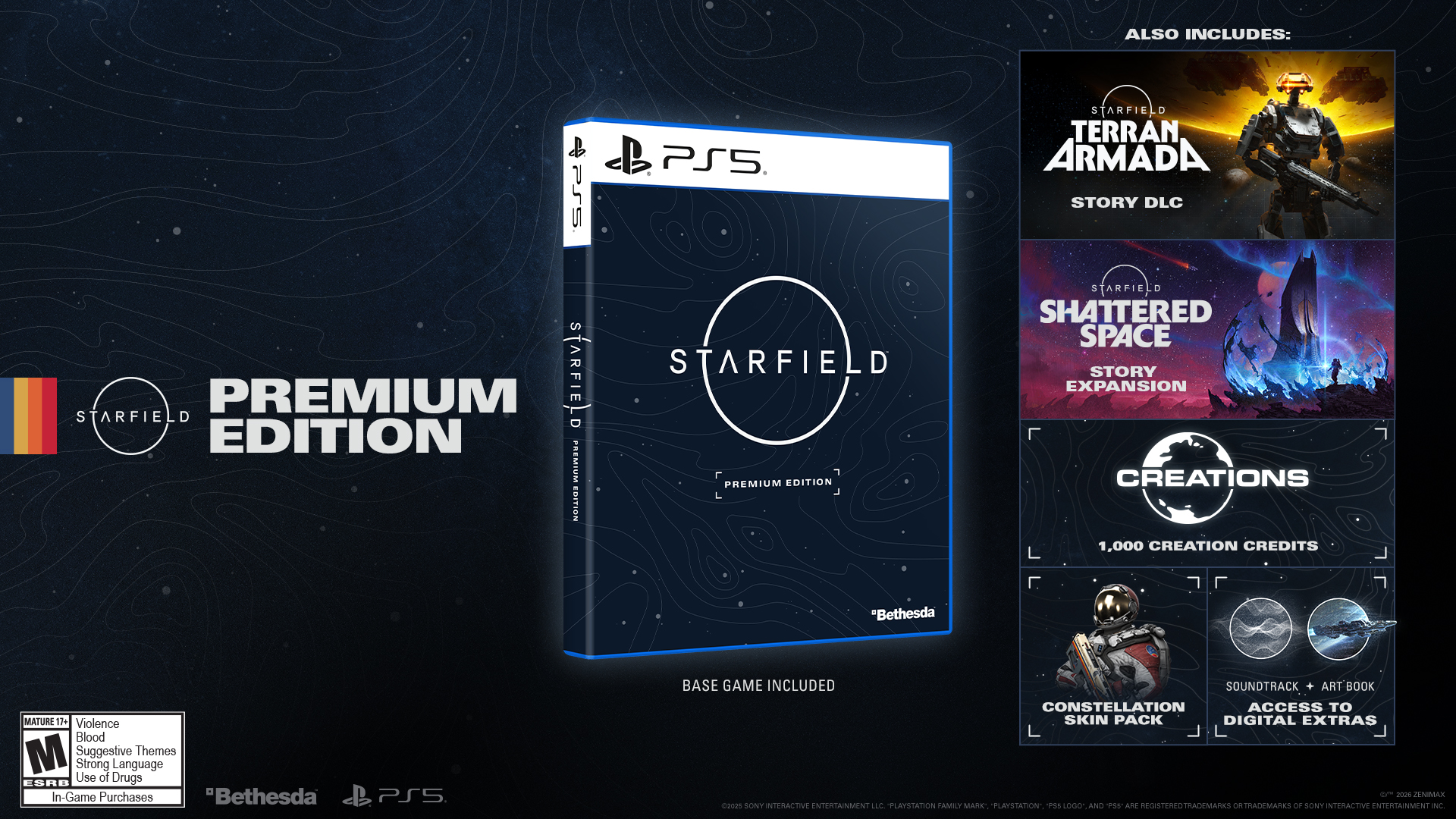 Starfield PS5 retail packaging.