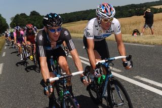 Bradley Wiggins and Geraint Thomas Tour de France 2010 stage 5