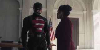 US Agent with Val The Falcon And The Winter Soldier