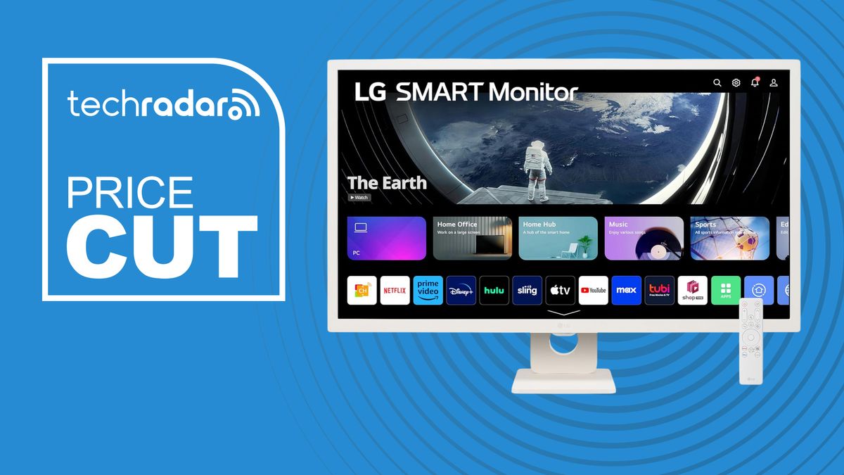 This stunning 32-inch LG monitor is under £130 for Amazon Big Deals Day - and comes with a remote control, plenty of ports, an IPS display, and even its own OS to handle productivity tasks