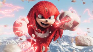 Knuckles in the animated miniseries "Knuckles" on Paramount Plus