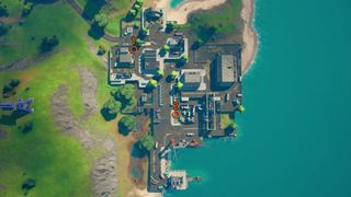 Fortnite Books on Explosions locations Dirty Docks map